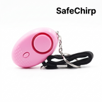 SafeChirp 2-Pack — two 130dB personal safety alarms with LED strobe and USB-C, ready to gift